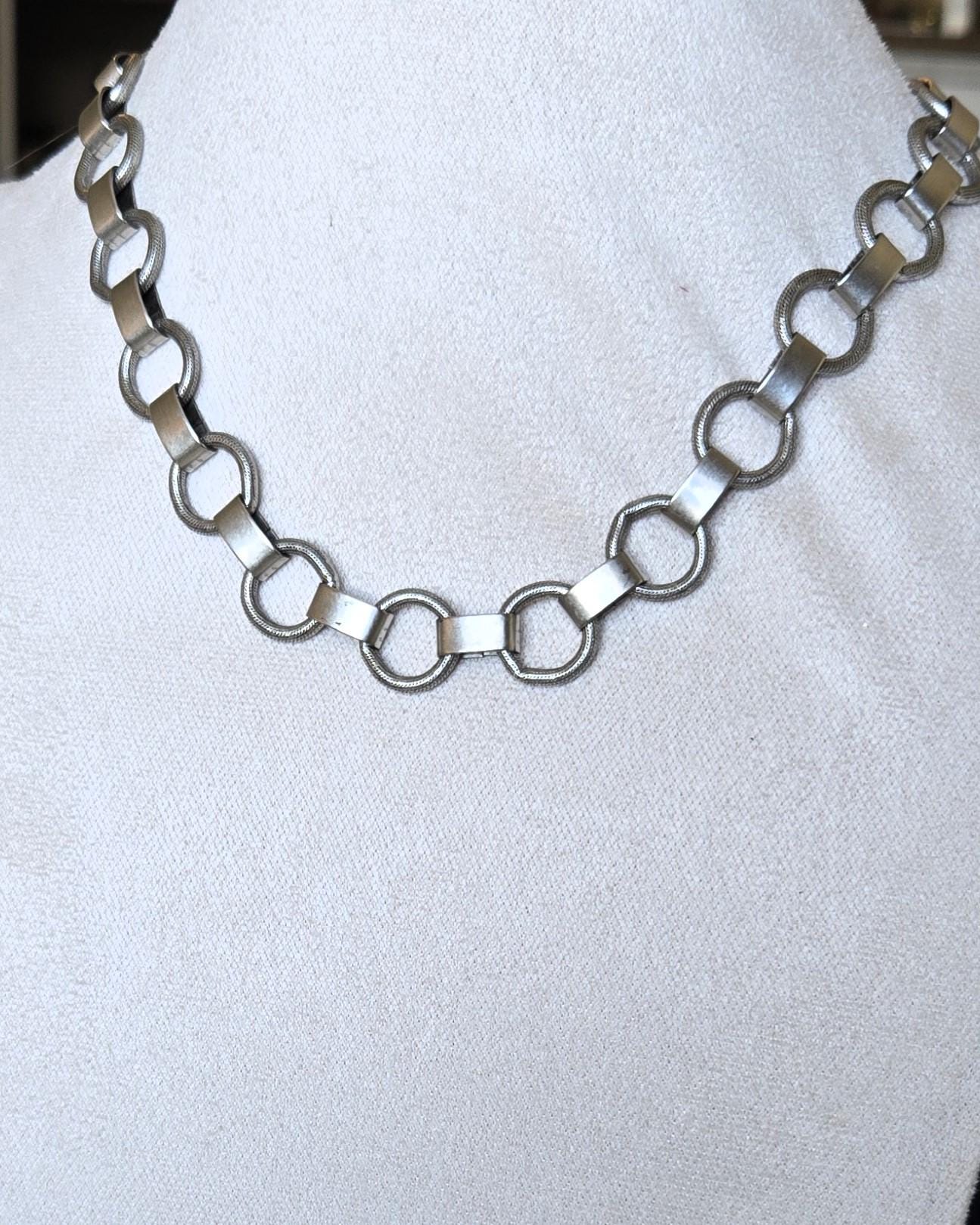Large Link, Stainless Steel Choker Necklace- Chunky Gold or Silver Chain, -Large Chunky Chain-Handmade Custom Jewelry