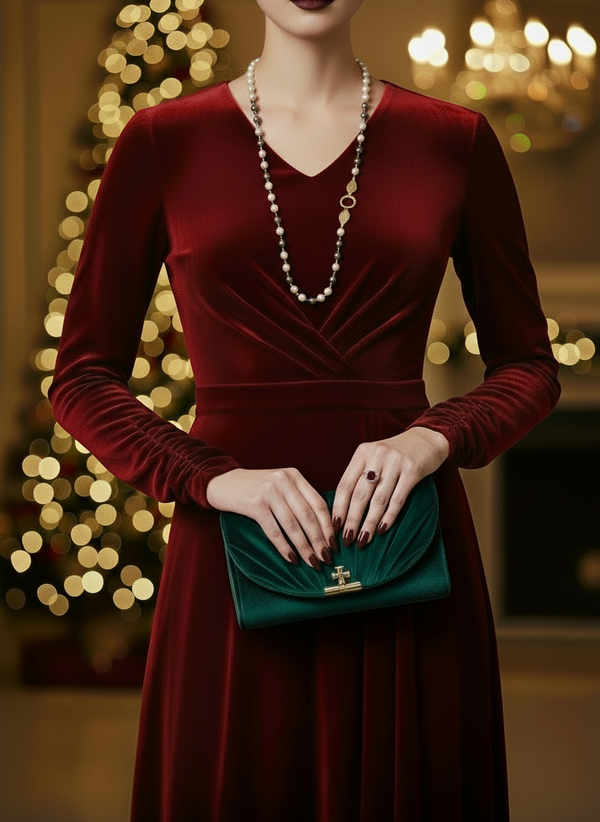 Tri-Color Pearl Beaded Chain Necklace, Layering Necklace