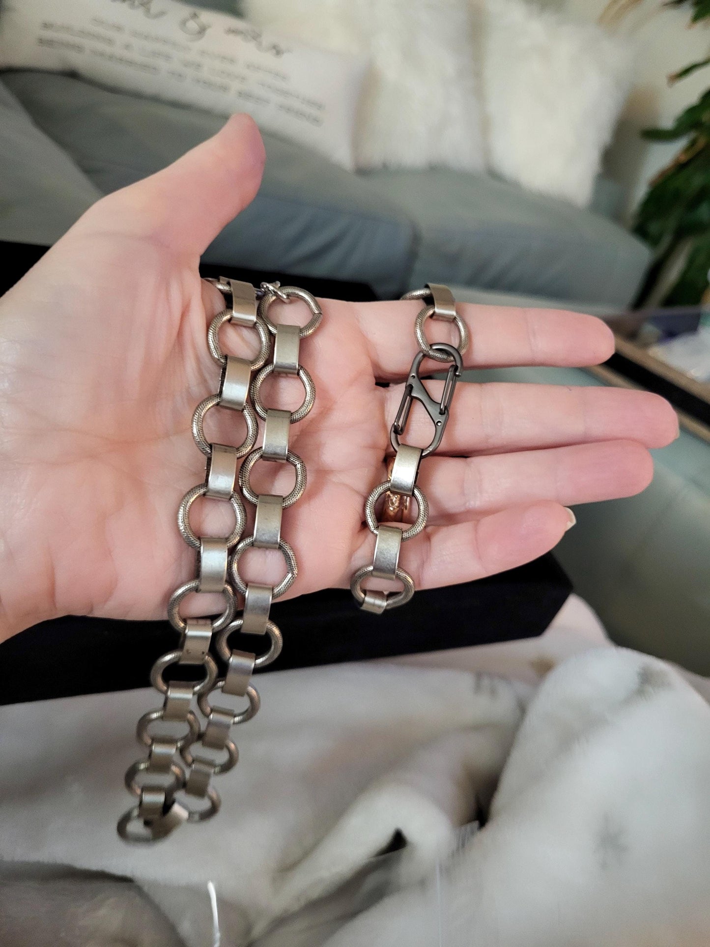 Large Link, Stainless Steel Choker Necklace- Chunky Gold or Silver Chain, -Large Chunky Chain-Handmade Custom Jewelry