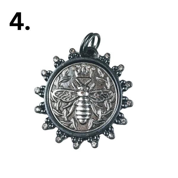 Queen Bee Pendant on Ball Chain Necklace, Handmade Personalized Necklace