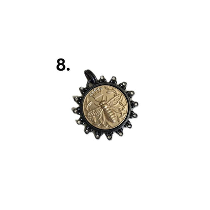 Queen Bee Pendant on Ball Chain Necklace, Handmade Personalized Necklace