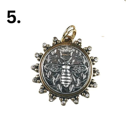 Queen Bee Pendant on Ball Chain Necklace, Handmade Personalized Necklace