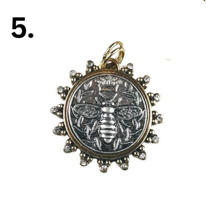 Queen Bee Pendant on Ball Chain Necklace, Handmade Personalized Necklace