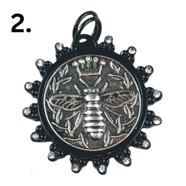 Queen Bee Pendant on Ball Chain Necklace, Handmade Personalized Necklace