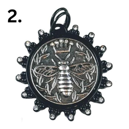 Queen Bee Pendant on Ball Chain Necklace, Handmade Personalized Necklace