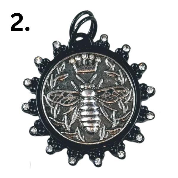 Queen Bee Pendant on Ball Chain Necklace, Handmade Personalized Necklace