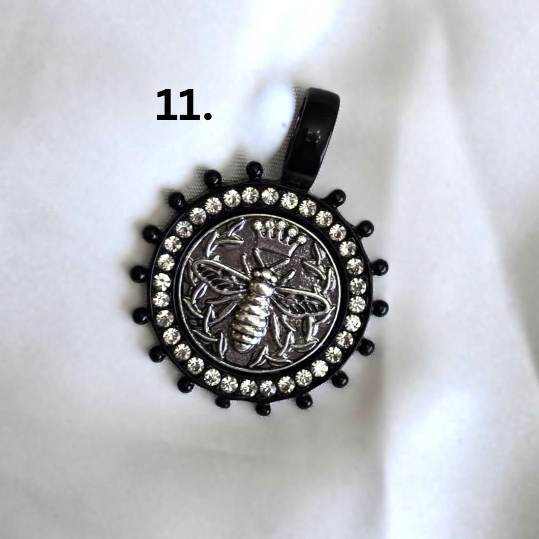 Queen Bee Pendant on Ball Chain Necklace, Handmade Personalized Necklace